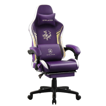 Dragon Series Gaming Chair with Bluetooth, Footrest & Ergonomic Design