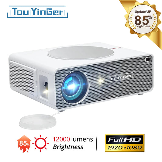 TouYinger Q10 Projector Full HD Home Theater Cinema 12000 Lumens LED Beamer 4K Projectors (Wifi Android 9.0)