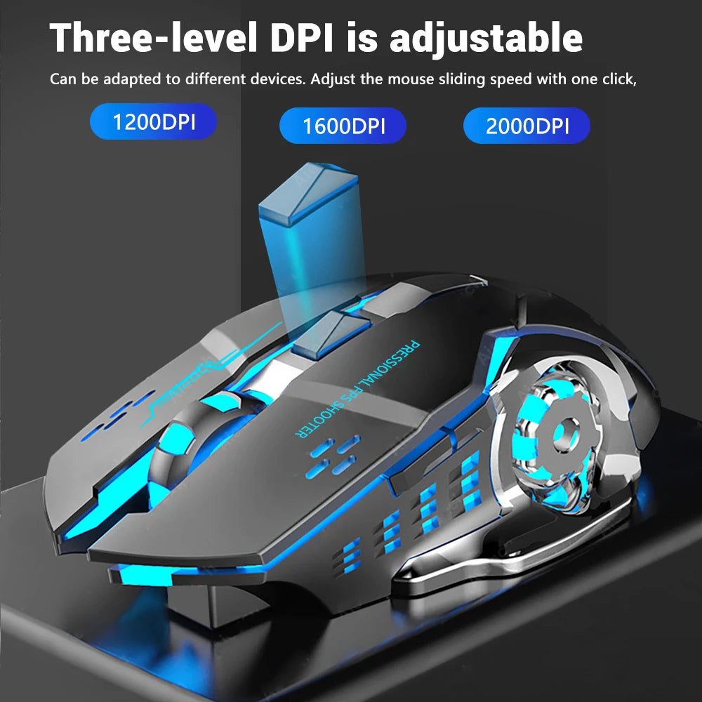 GAMING MOUSE RECHARGEABLE WIRELESS