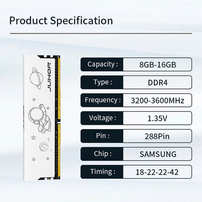 Juhor DDR4 Desktop Memory – High-Speed Performance for Gaming & PC