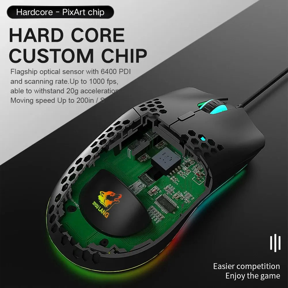 M1 WIRED LIGHTWEIGHT GAMING MOUSE