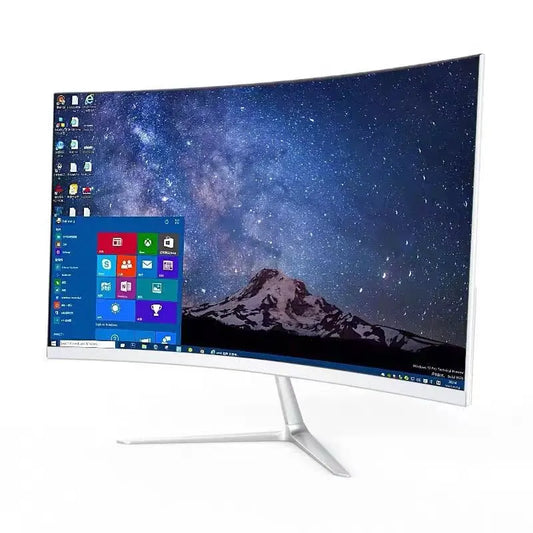 LQYW 24" Curved Gaming Monitor, FHD 1080p, 75Hz, Ultra-Wide Display