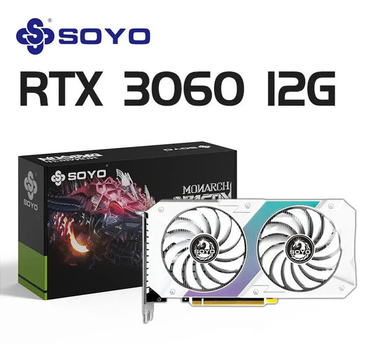 SOYO NVIDIA GEFORCE RTX 3060 12GB GDDR6 - GRAPHICS CARD