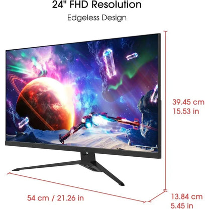 Gaming Monitor 24" 165Hz, Full HD, FreeSync, Eye Care, Built-in Speakers