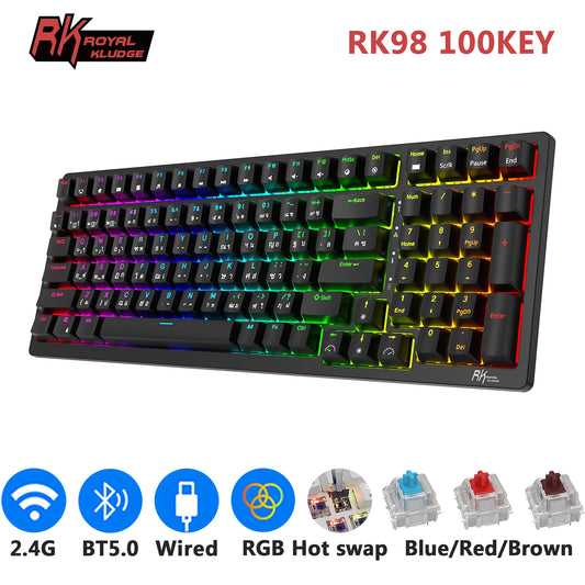 RK ROYAL KLUDGE RK98 - MECHANICAL GAMING KEYBOARD