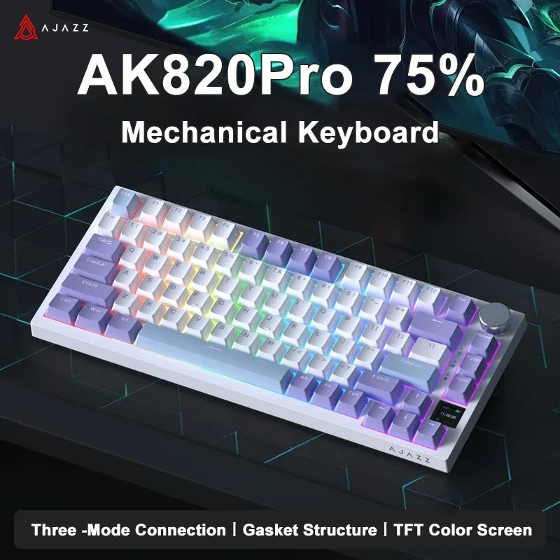 AJAZZ AK820 Pro Gaming Keyboard | Wired & Bluetooth