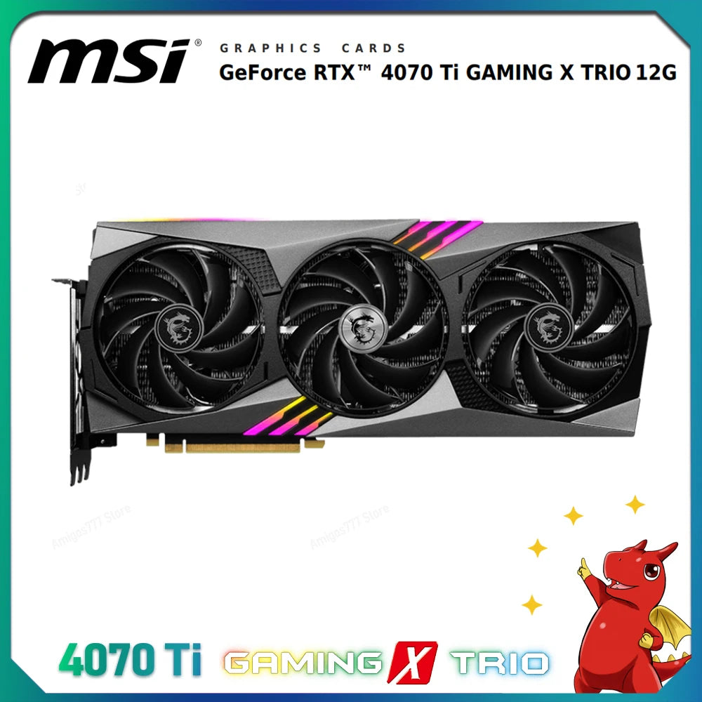 MSI 4070 TI GAMING X TRIO 12G - GRAPHICS CARD