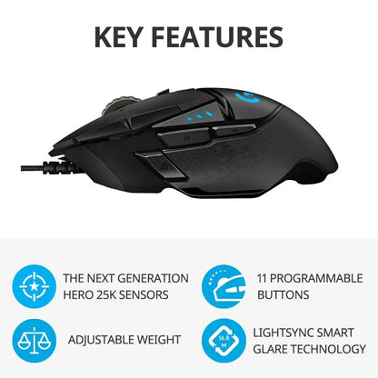 LOGITECH G502HERO GAMING MOUSE