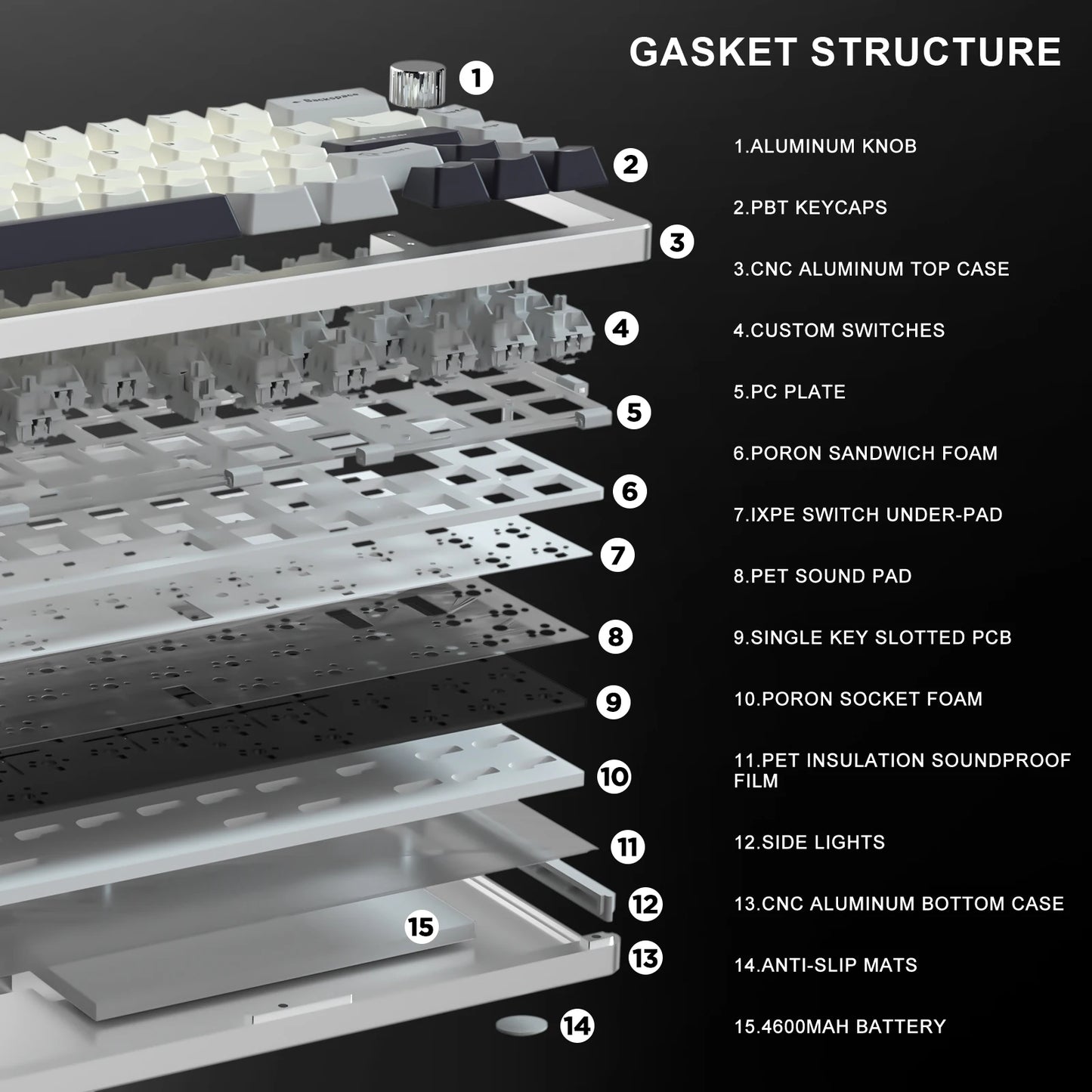 YUNZII AL66 - MECHANICAL GAMING KEYBOARD