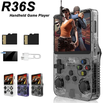 Handheld Game Console R36S, 128G Classic Games, Portable Console