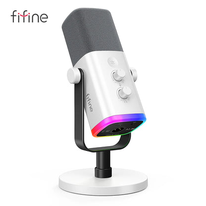 FIFINE AM8W Gaming Microphone – USB Mic for Streaming