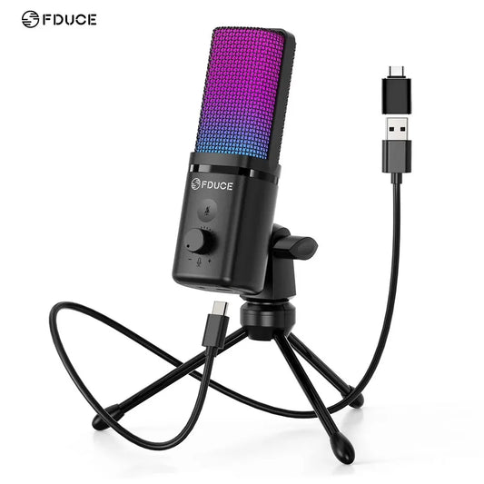 FDUCE Gaming Microphone – Crystal Clear Audio for Streamers & Gamers